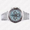 Replica Rolex Cosmograph Daytona 18k White Gold Ice Blue Dial Brown Ceramic Bezel - Image 9