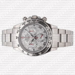 Replica Rolex Cosmograph Daytona SS 18 ct White Gold Meteorite Dial - Image 5