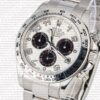 Replica Rolex Cosmograph Daytona SS White Gold White Dial with Arabic Marks - Image 3