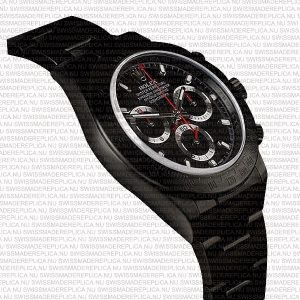 Replica Rolex Daytona All Black Dial Red Needle Ceramic Bezel 40mm - Image 3