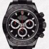 Replica Rolex Daytona All Black Dial Red Needle Ceramic Bezel 40mm - Image 2