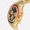 Replica Rolex Cosmograph Daytona Rainbow Bezel Diamond Markers 18k Gold - Image 4