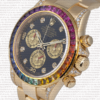 Replica Rolex Cosmograph Daytona Rainbow Bezel Diamond Markers 18k Gold - Image 3
