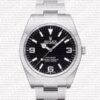 Rolex Explorer Black Dial 904L Steel