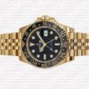 Replica Rolex GMT-Master II Jubilee 18k Yellow Gold Black Dial Ceramic Bezel 40mm - Image 9