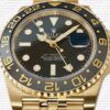 Replica Rolex GMT-Master II Jubilee 18k Yellow Gold Black Dial Ceramic Bezel 40mm - Image 2