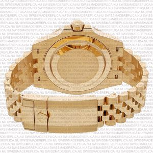 Replica Rolex GMT-Master II Jubilee 18k Yellow Gold Black Dial Ceramic Bezel 40mm - Image 14