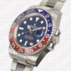 Replica Rolex GMT-Master II 18K White Gold Blue/Red Ceramic Bezel - Image 4