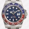 Replica Rolex GMT-Master II 18K White Gold Blue/Red Ceramic Bezel - Image 2