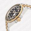 Replica Rolex GMT-Master II Jubilee 2Tone 18k Yellow Gold/904L Steel Black Dial Ceramic Bezel 40mm - Image 3