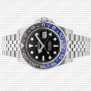 Replica Rolex GMT-Master II Jubilee SS Blue/Black Ceramic Bezel - Image 8
