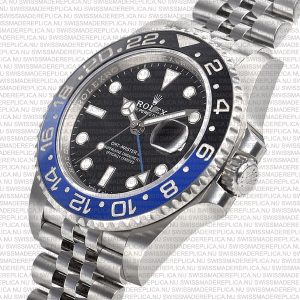 Replica Rolex GMT-Master II Jubilee SS Blue/Black Ceramic Bezel - Image 9