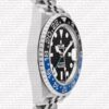 Replica Rolex GMT-Master II Jubilee SS Blue/Black Ceramic Bezel - Image 10