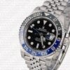 Replica Rolex GMT-Master II Jubilee SS Blue/Black Ceramic Bezel - Image 3
