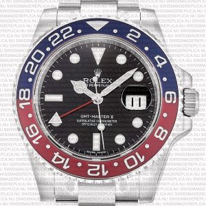 Replica Rolex GMT-Master II SS Blue/Red Ceramic Bezel - Image 2