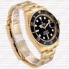 Replica Rolex Submariner 41mm 18K Yellow Gold Wrap 904L Steel Black Dial Ceramic Bezel 126618ln - Image 3