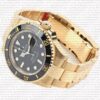 Replica Rolex Submariner 41mm 18K Yellow Gold Wrap 904L Steel Black Dial Ceramic Bezel 126618ln - Image 7