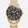 Replica Rolex Submariner 41mm 18K Yellow Gold Wrap 904L Steel Black Dial Ceramic Bezel 126618ln