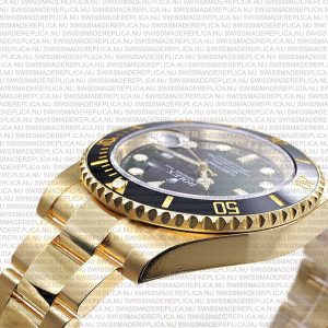 Replica Rolex Submariner 18k Gold Black Dial Ceramic Bezel - Image 6