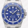 Replica Rolex Submariner SS Blue Ceramic Bezel Diamond Markers - Image 2