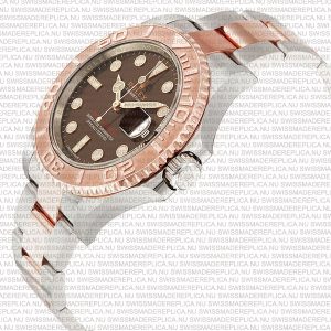 Replica Rolex Yacht-Master II SS / Rose Gold Chocolate Ceramic Bezel - Image 5