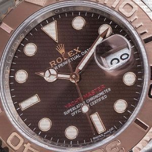 Replica Rolex Yacht-Master II SS / Rose Gold Chocolate Ceramic Bezel - Image 3