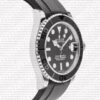 Replica Rolex Yacht-Master 42mm Rubber Band 18k White Gold wrap - Image 5