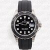 Replica Rolex Yacht-Master 42mm Rubber Band 18k White Gold wrap