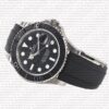 Replica Rolex Yacht-Master 42mm Rubber Band 18k White Gold wrap - Image 3