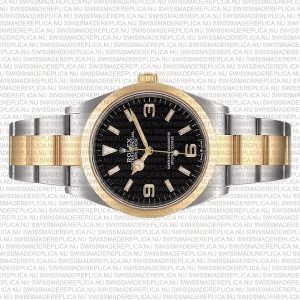 Replica Rolex Explorer I 36mm 2-Tone Black Dial 904L Steel/ 18K Yellow Gold - Image 5