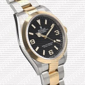 Replica Rolex Explorer I 36mm 2-Tone Black Dial 904L Steel/ 18K Yellow Gold - Image 7