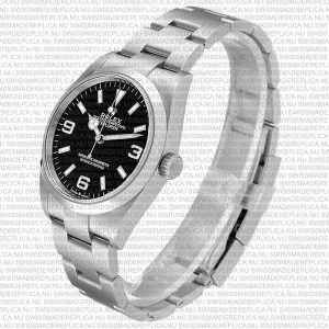 Replica Rolex Explorer I 36mm Black Dial 904L Steel - Image 7