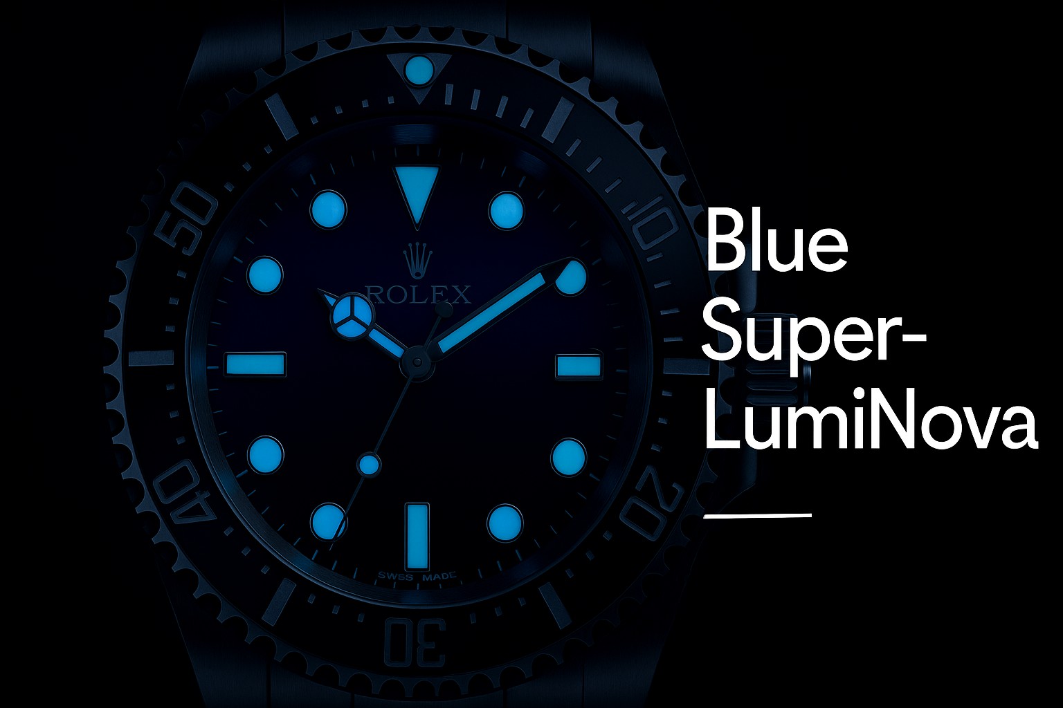 4a Blue Super-LumiNova Luminescence